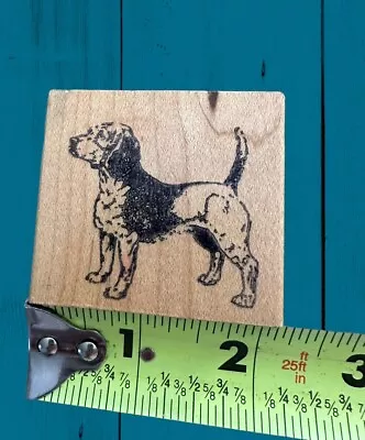 Vtg GE Stamp Works Dog Rubber Stamp Beagle ? 2.25” X 2” • $6