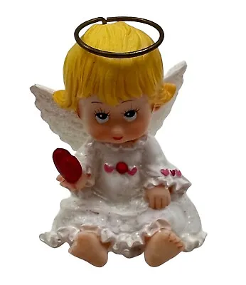 Ruth Morehead  Holly Babes  Angel Holding A Heart Valentine Christmas Figure • $12