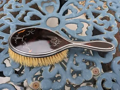 Antique Mappin & Webb Silver & Tortoiseshell Hairbrush Stamped • $41.93