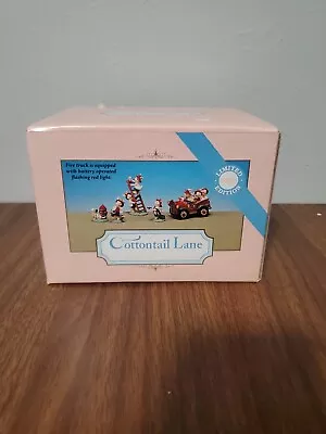1992 Midwest Of Cannon Falls Cottontail Lane 5 Figurines Fireman Dog... • $20