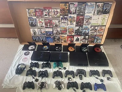 $99.99 • Buy Lot Of Untested As Is Parts Only Whole Sale Ps2 And Ps3 Game Lot Bulk With Games