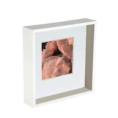 £13.99 • Buy 10 X 10 3D Box Frame Photo Picture Deep Display Shadow With 6 X 6 Mount  White