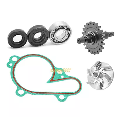 For Yamaha YZ125 Water Pump Rebuild Kit Impeller Shaft Gear Bearing Seal Gasket • $52.99