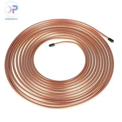 5/16  Copper Nickel 25 Ft Roll Coil Brake Fuel And Trans Line/Tubing • $21.29