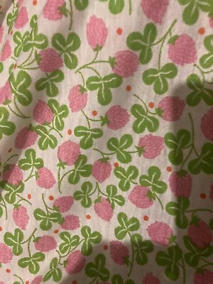 Vtg Pink Clover Single Lightweight Knit 82”W 3 1/2 Yds Fabric • $19.95