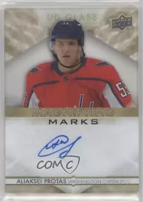 2021 Ovation UD Glass Magnifying Marks Gold /35 Aliaksei Protas Rookie Auto RC • $15.48