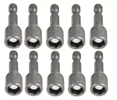 Hex Magnetic Power 8Mm 5/16 Socket Adapter Drill Bit Nut Driver Set 1/4 Inch He • $8.47