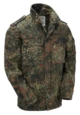 £19.95 • Buy Army Shirt Genuine German Vintage Military Light Jacket Flecktarn Camo Used