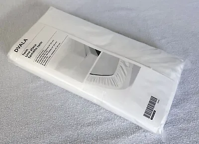 Ikea DVALA 15505 Twin Fitted Sheet - 152 Thread Count 103.572.40 White NEW • $24.99