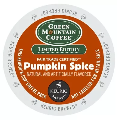 $23.89 • Buy Green Mountain Pumpkin Spice Coffee 24 To 144 K Cups Pick Any Quantity FREE SHIP