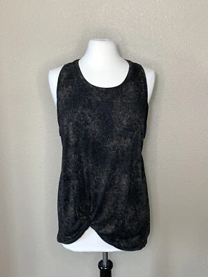 $18 • Buy Zella Women’s Athletic Dip Dye Twist Knot Tank Top Camo Black/Brown Size XL