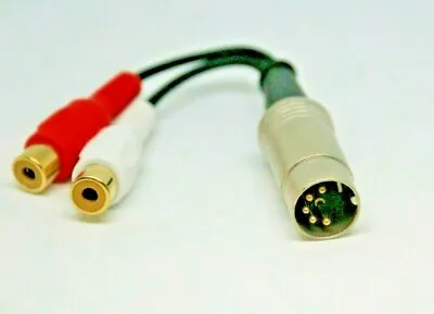 $14.99 • Buy Bang Olufsen Tandberg & Others DIN To RCA Adapter 5 PIN DIN To Gold RCAs  NEW!