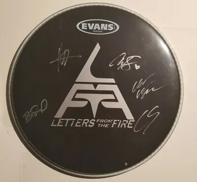 LETTERS FROM THE FIRE Autographed Signed Drumhead By All! • $135.86