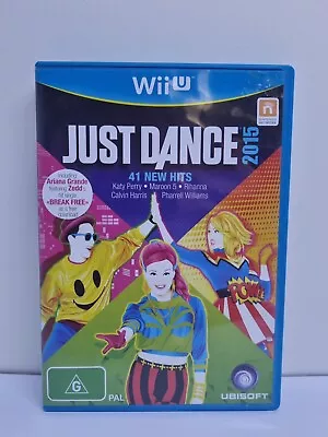 Just Dance 2015 + Manual - Nintendo Wii U Game - VGC PAL Complete + Free Postage • $12