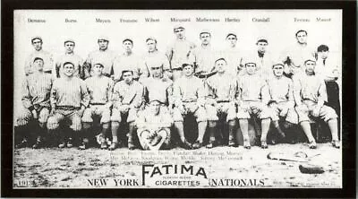 1913 FATIMA T200 NEW YORK NATIONALS Reprint Jim Thorpe Christy Mathewson McGraw • $3.99