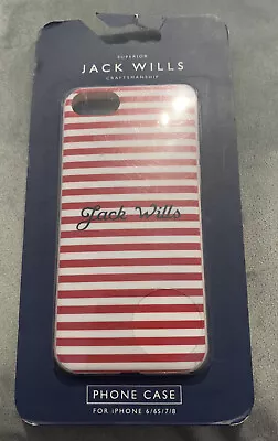 £8.99 • Buy Jack Wills Red And White Stripe Phone Case For IPhone 6/6s/7/8