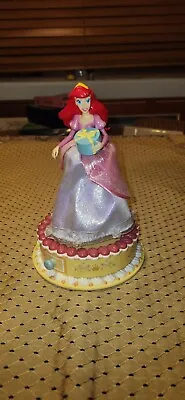 Disney Little Mermaid Ariel Animated Princess Gemmy Trinket Music Box 7” • $8