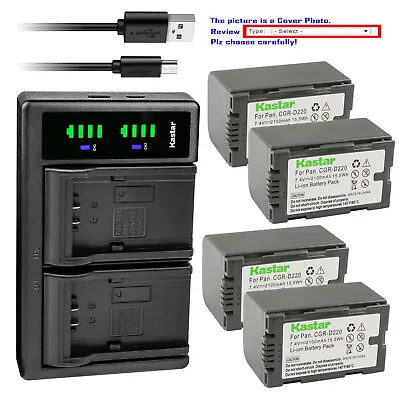 Kastar Battery LTD2 USB Charger For Panasonic CGR-D16 NV-MX3 NV-MX5 NV-MX7 NV-C5 • $53.99