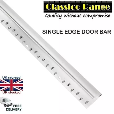 CARPET SINGLE EDGE DOOR BAR - Silver 900mm / 3 Foot METAL THRESHOLD TRIM • £7.99