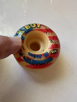 Vintage REAL “F&$K Boy” Skateboard Wheel Powell 52mm Old School NOS 90’s • $50