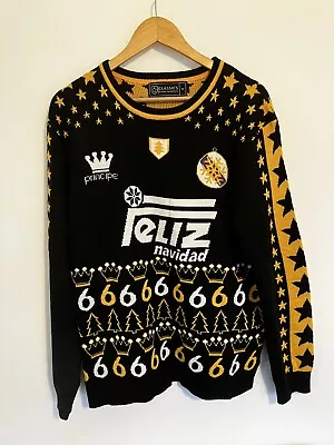 £29.99 • Buy Classic Football Shirt Style Xmas Knitted Jumper Christmas Real Madrid Redondo M