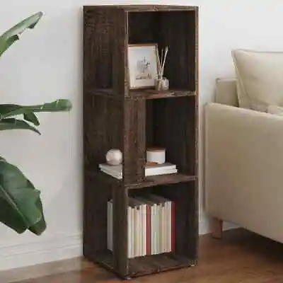 Modern Wooden Corner Bookcase Storage Book Cabinet Bookshelf Shelving Unit Wood • £54.99