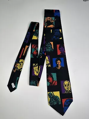 Ralph Marlin Star Wars Character Icons Men’s Novelty Movie Tie Vintage • $14.99