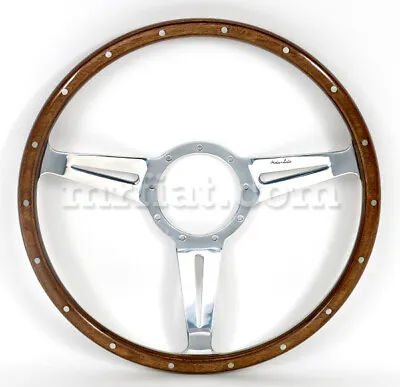 Moto-Lita MK3 Riveted 15  Dished Thin Slot Polished Steering Wheel New • $381