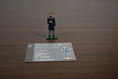 Pickelhaube Miniatures Metal Toy Soldiers P13 Officer With Cigar- 54mm • $29.99