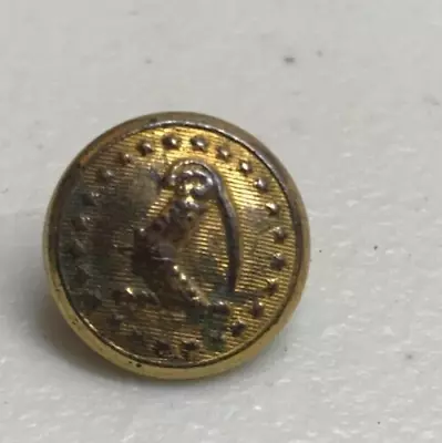 Antique Massachusetts Militia Civil War Cuff Button MS34-As R&W Robinson • $30