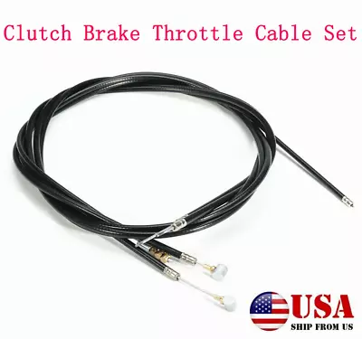 Universal Motorcycle Cable Kit Clutch Cable + Brake Cable + Throttle Cable Set • $21.61