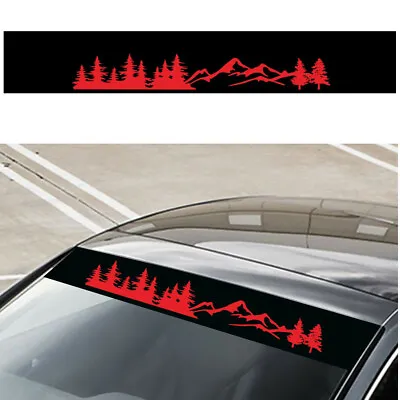 Car Front Windshield Sunshade Decal Window Mountain Sticker Auto Accessories  • $11.60