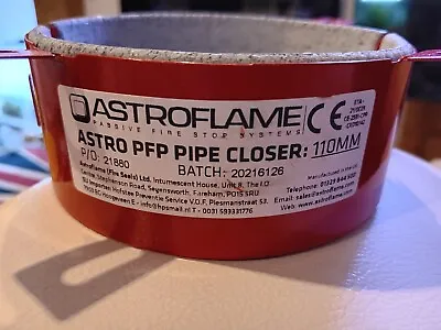 £14.99 • Buy Astroflame  110mm   PFP Fire Rated Intumescent Pipe Closer