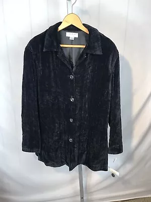 NWT SHOMI By Miller Shor Heavy Top Or Light Coat  Med Black Button Up (AS) • $17.99