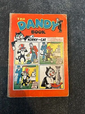 Vintage DC Thomson - 1954 The DANDY BOOK - Hardback Annual - Korky The Cat • £15