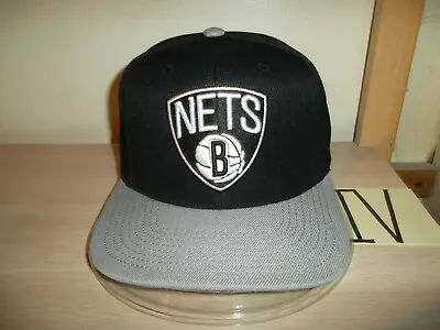 Brooklyn Nets Baseball Cap/hat-mitchell & Ness Snapback/black-gray/new!!! • $20.99