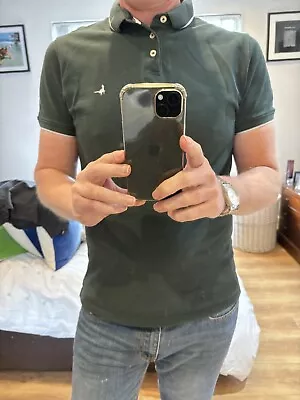 Jack Wills Polo Shirt Medium Dark Green • £6