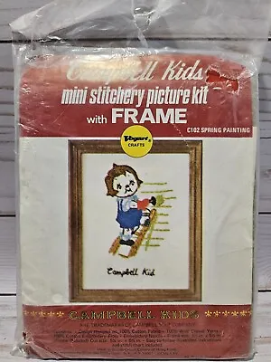 Vintage Campbell Kids Stitchery Kit Vogart Spring Painting NIP • $7.99