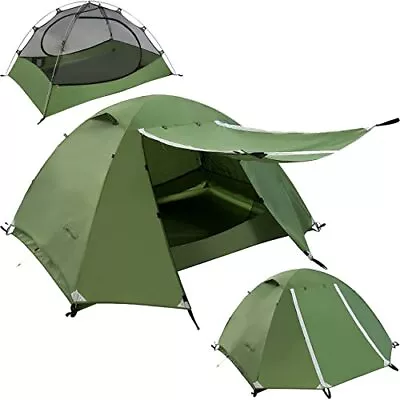 Clostnature 2-Man Tent For Backpacking 2 Person Waterproof Camping Dome Tents • £92.99