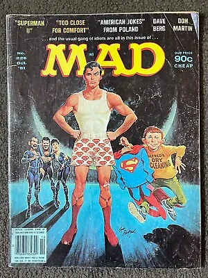 Rare MAD Magazine No. 226 Oct. 81' Superman II In Very Good Condition • $12.95