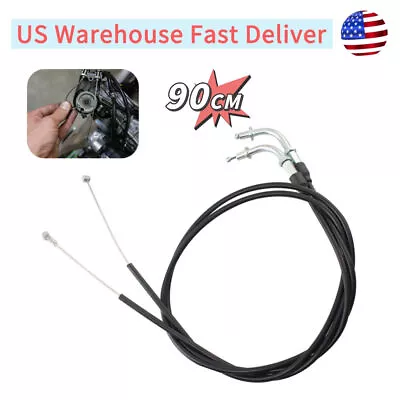 Motorcycle 90CM Steel Throttle Cable Wire For Harley Sportster XL1200 883 48 72 • $16.14