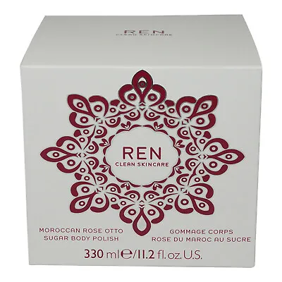 £28.69 • Buy Ren • Moroccan Rose Otto Sugar Body Polish • 11.2oz • New • AUTHENTIC