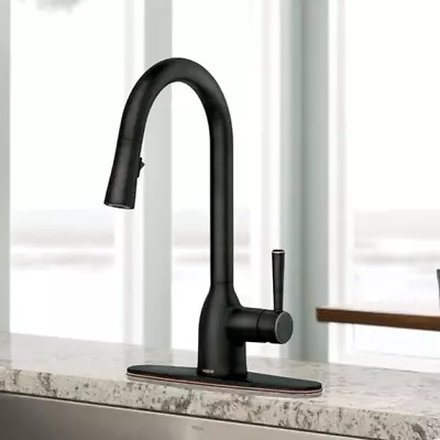 Moen 87233BRB Adler Pulldown Spray Kitchen Faucet - Mediterranean Bronze  READ • $84.95