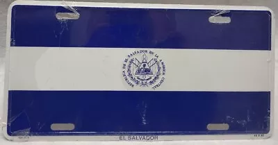 Flag Of El Salvador Embossed Aluminum Novelty License Plate - AS IS • $9.99