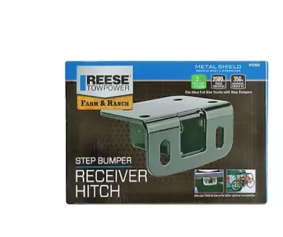 Towpower Step Bumper Trailer Hitch Fits 2  Receiver  3500 Lb Capacity NIB • $32.99