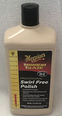 Meguiar’s Mirror Glaze PROFESSIONAL Swirl Free Polish 82   32 Oz. BRAND NEW • $18.95