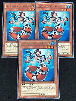 Yugioh Mermail Abyssgunde Abyr-sp015 Rare 1st Spanish X3 (nm) • $6.99