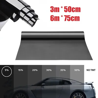 $11.99 • Buy 5% 20% VLT Window Tint Tinting Film Car Home Window Glass Solar UV Protector AU