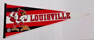 Vintage LOUISVILLE CARDINALS Felt Pennant 30  Nice Condition! • $25