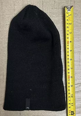 Bula Unisex Merino Wool Blend Thermal Protection Black Beanie Hat.   0734 • $5.99